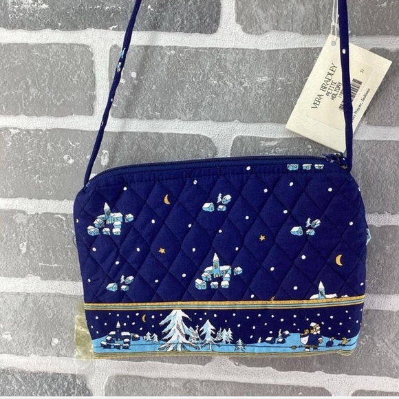 NWT Vera Bradley 1997 Christmas Print Crossbody Bag - Picture 2 of 6